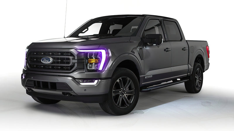 ORACLE Lighting Oracle 21-22 Ford F-150 ColorSHIFT RGB+W Headlight DRL Upgrade Kit w/ BC1 Controller 1460-335 1460-335 Photo - Mounted