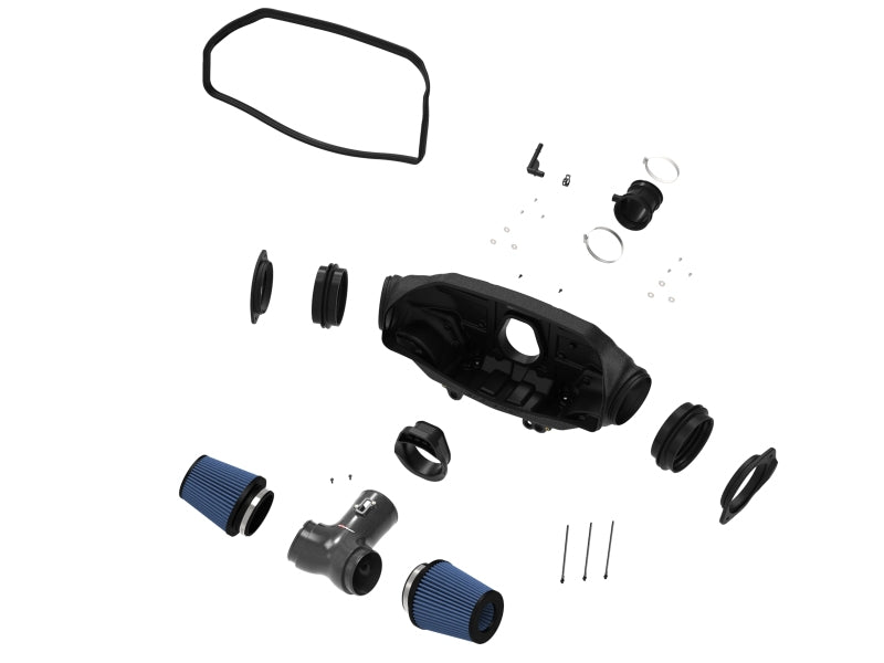 aFe 2020 Chevrolet Corvette C8 Track Series Carbon Fiber Cold Air Intake System With Pro 5R Filters 57-10013R 57-10013R Photo - Unmounted