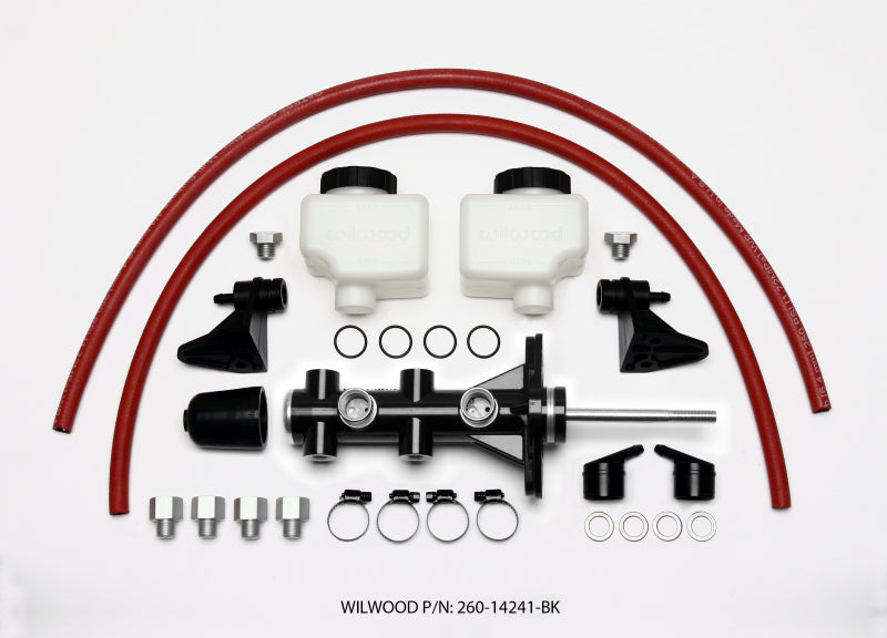 Wilwood Tandem Remote Master Cylinder - 7/8" Bore, Black 260-14241-BK Photo - Primary