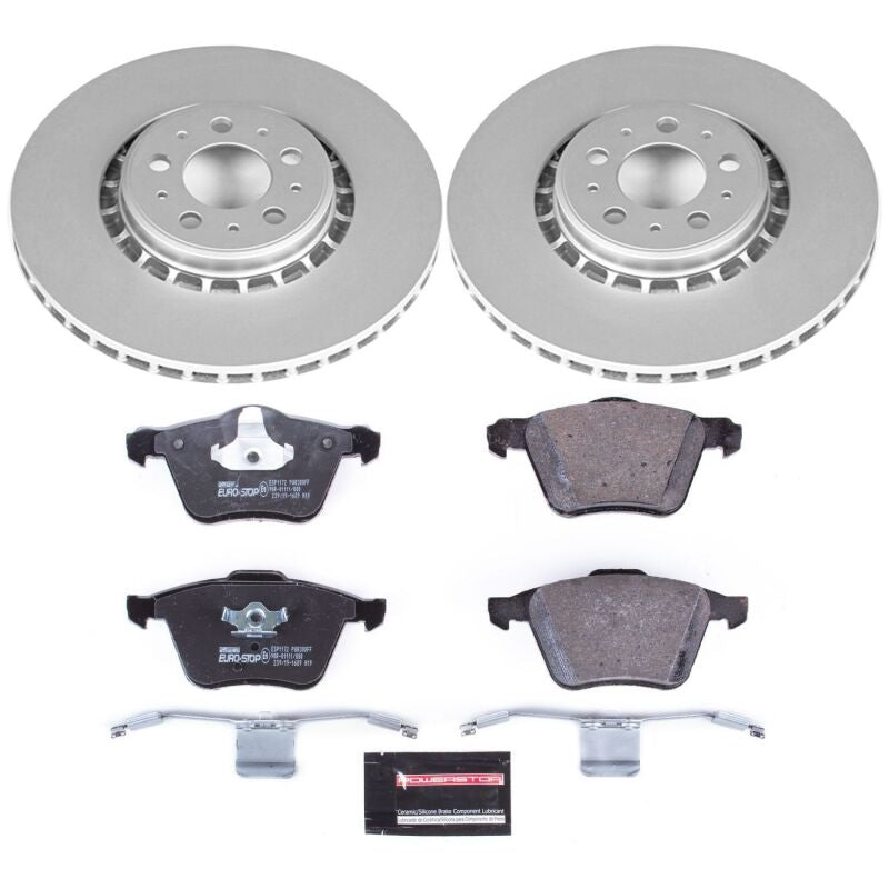 PowerStop Power Stop 03-14 Volvo XC90 Front Euro-Stop Brake Kit ESK4552 ESK4552 Photo - Primary