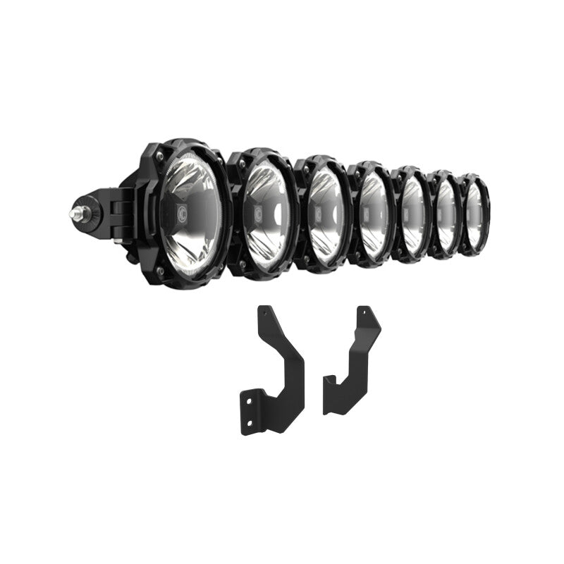 KC HiLiTES 2017+ Ford Super Duty Gravity LED Pro6 7-Light Bar Kit - Front Bumper 91346 91346 User 2