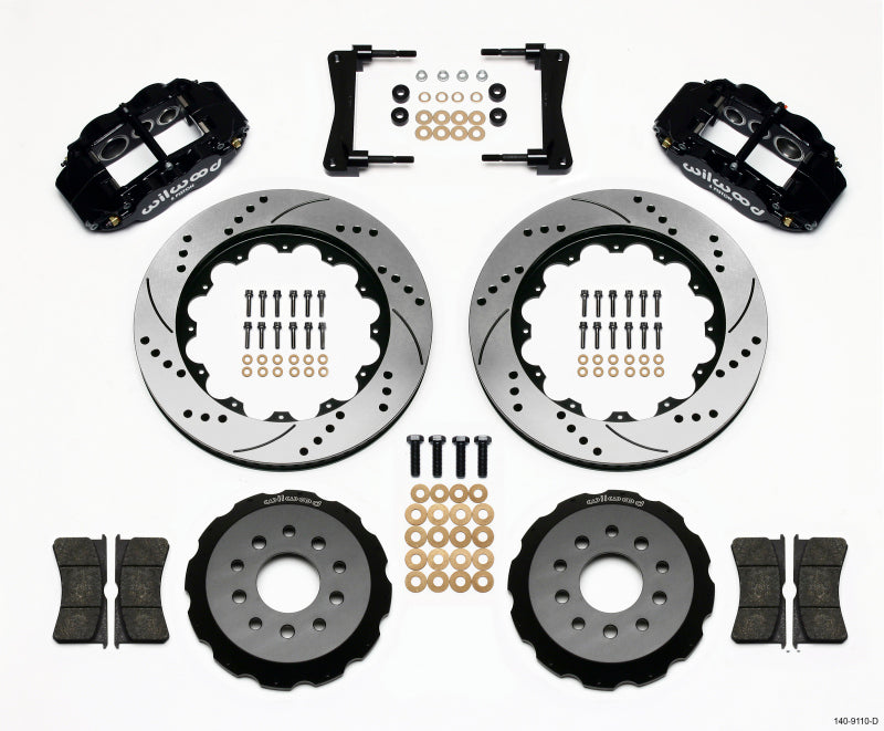 Wilwood FNSL6R Front Hat Kit,14.00",Drilled 2005 & Up Mustang 140-9110-D Photo - Primary