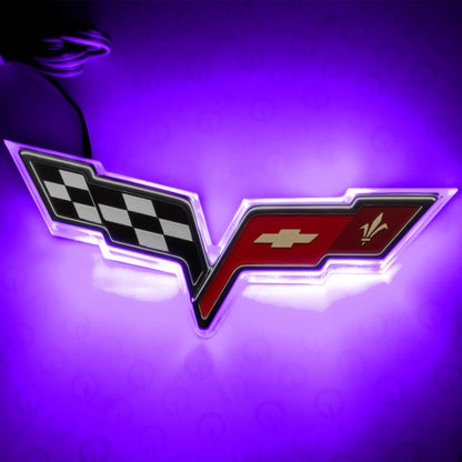 ORACLE Lighting Oracle Chevrolet Corvette C6 Illuminated Emblem - UV/Purple 3099-007 3099-007 Photo - Primary