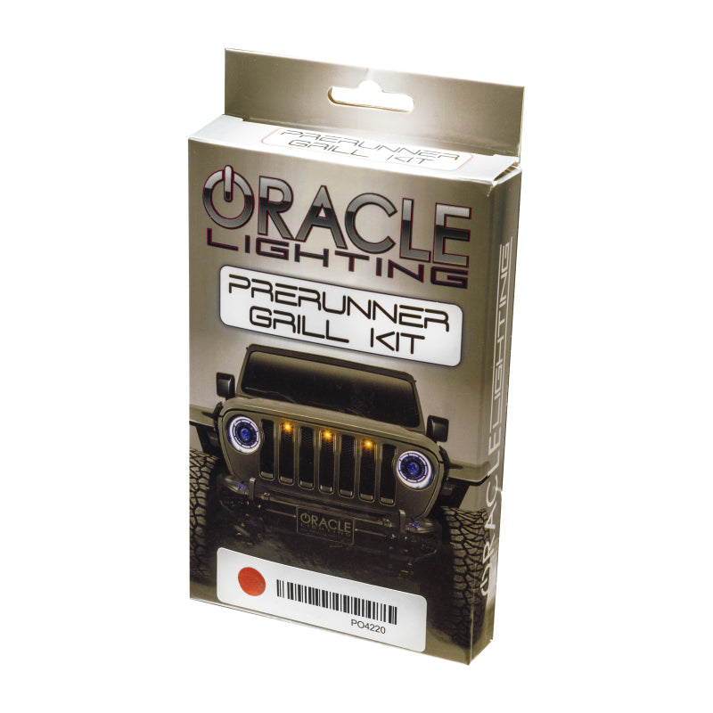 ORACLE Lighting Oracle Universal Pre-Runner Style LED Grill Light Kit (New Style) - Amber w/Tinted Lens 5889-005-T 5889-005-T Photo - in package