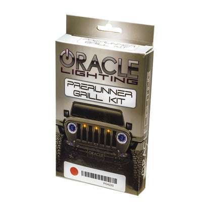 ORACLE Lighting Oracle Universal Pre-Runner Style LED Grill Light Kit (New Style) - Amber w/Tinted Lens 5889-005-T 5889-005-T Photo - in package