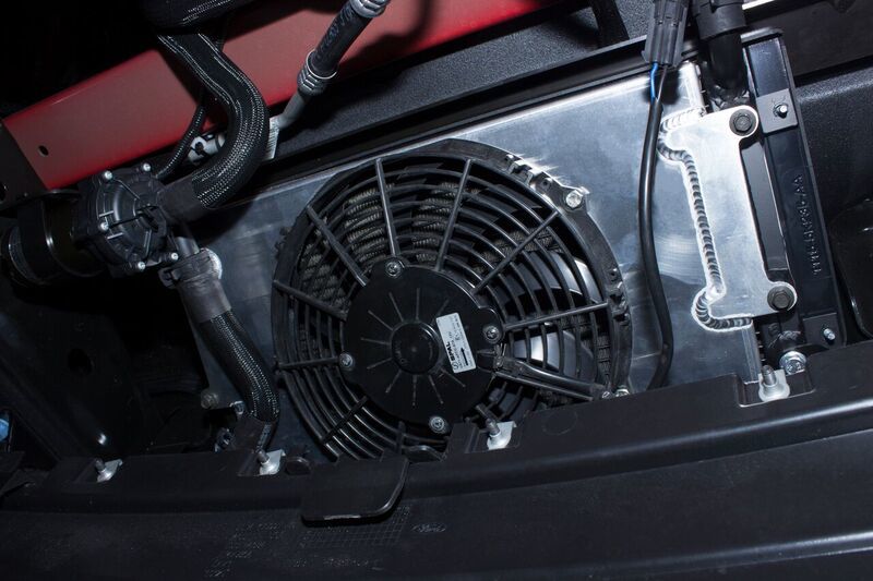 ROUSH 2015-2017 Ford F-150 Low Temperature Radiator Fan Upgrade 422048 422048 Photo - Mounted