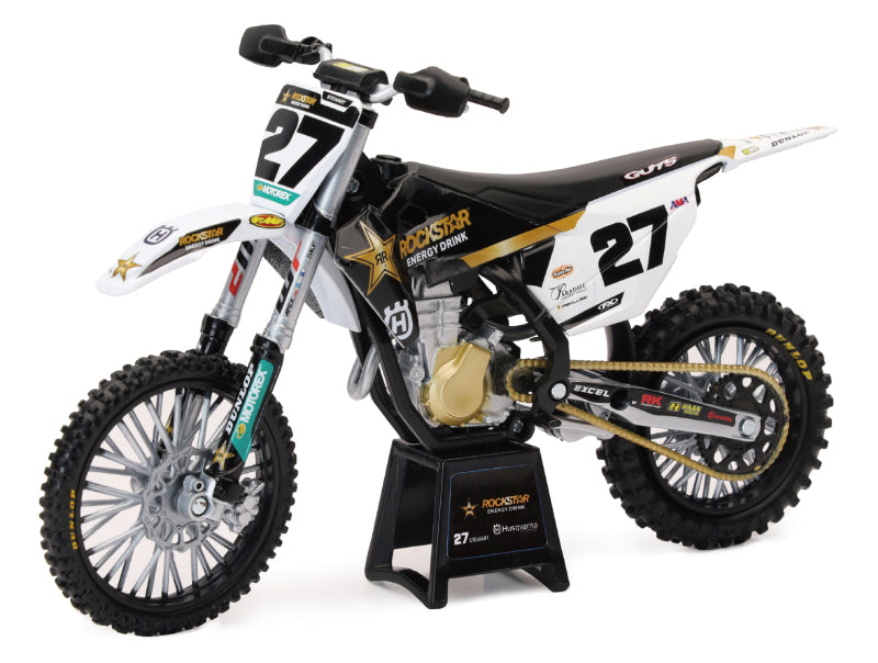 New Ray Toys Husqvarna Rockstar FC450 Team (Malcolm Stewart #27)/ Scale - 1:12 58403