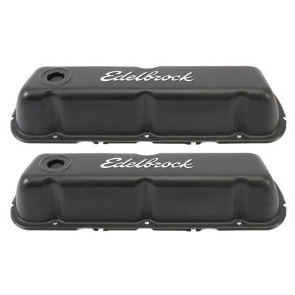 Edelbrock Valve Cover, Signature Series, Ford, 260-289-302-351W CID V8, Black 4603 Photo - Primary
