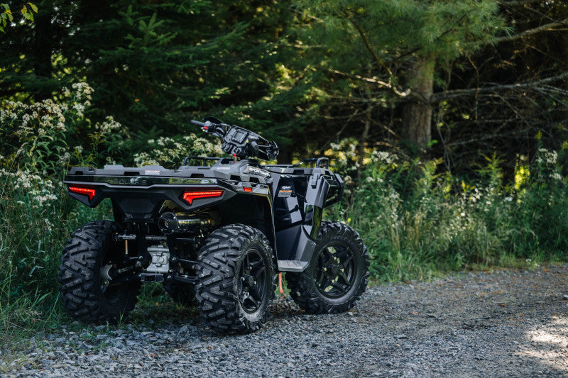 MBRP 2015 Polaris Hawkeye 325/Sportsman ETX 5in Single Slip-On Performance Series Exhaust AT-9502PT AT-9502PT Photo - lifestyle view