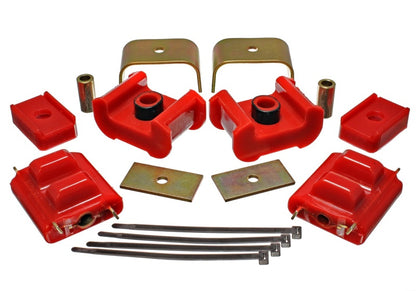 Energy Suspension Motor And Transmission Mount Red Chevrolet K10 Base 1979-1984 3.1124R Photo - Primary