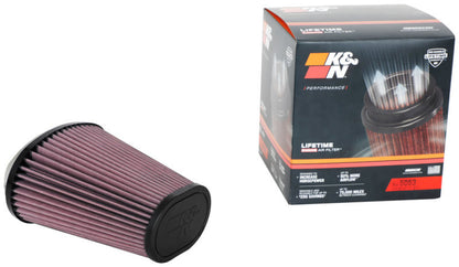 K&N Engineering K&N Universal Clamp-On Air Filter 2.844x4.813in Flg ID x 6.5x4.75in B OD x 4.5x3.25in T OD x 7.5in H RU-5063 RU-5063 Photo - out of package
