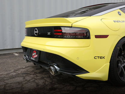 aFe POWER Takeda 2023 Nissan Z 2 1/2in 304 SS Cat-Back Exhaust System w/ Carbon Fiber Tips 49-36138-C 49-36138-C Photo - Mounted