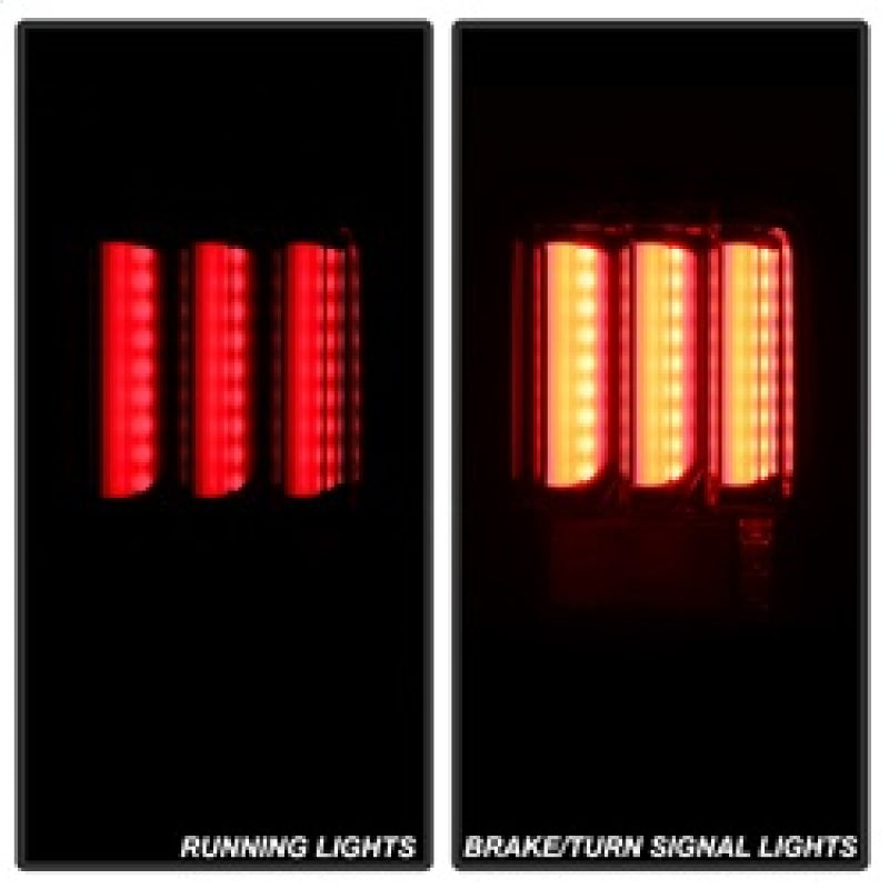 Spyder 07-16 Jeep Wrangler Version 2 Light Bar LED Tail Lights - Red Clear (ALT-YD-JWA07V2-LBLED-RC) 5084798 5084798 Photo - Unmounted