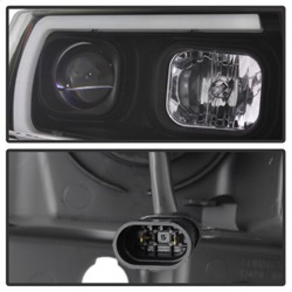 Spyder 99-04 Jeep Grand Cherokee Projector Headlights - Light Bar DRL LED - Black 5085221 5085221 Photo - Unmounted