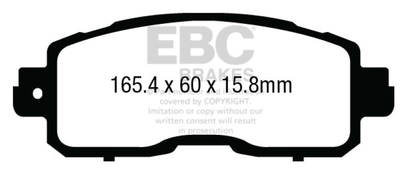 EBC Disc Brake Pad Set DP43011R Photo - Primary