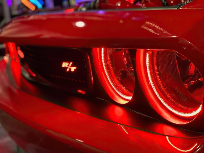 ORACLE Lighting Oracle 08-14 Dodge Challenger Dynamic Surface Mount Headlight/Fog Light Halo Kit COMBO - ColorSHIFT 1458-332 1458-332 Photo - lifestyle view