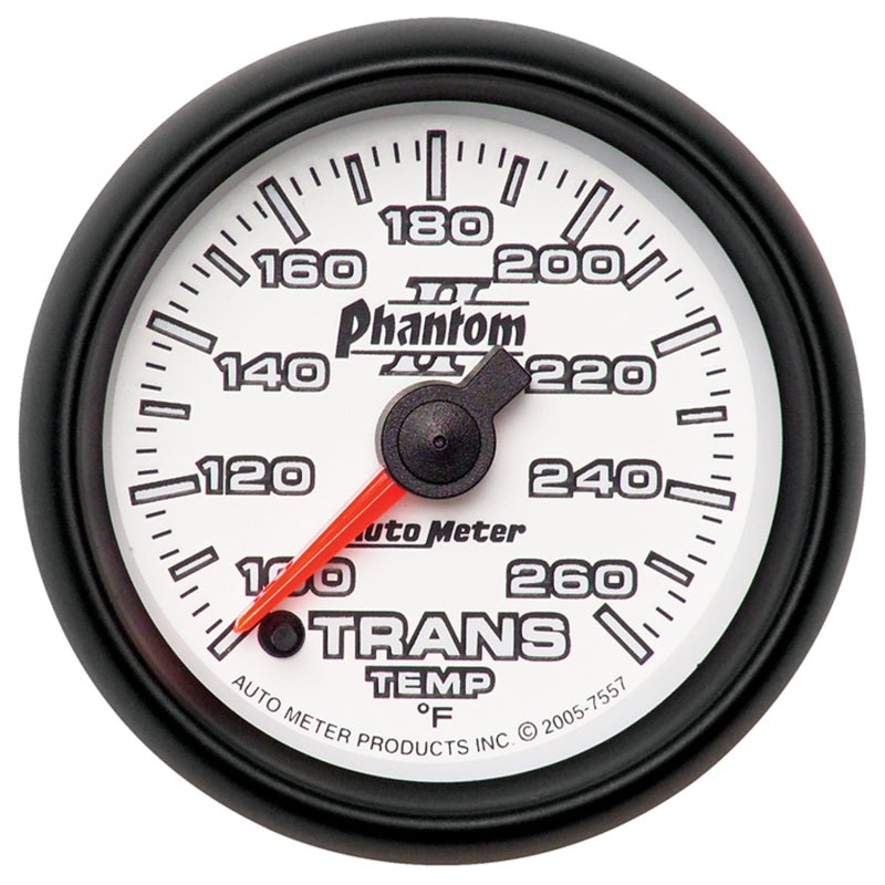 Autometer 2-1/16" Trasnmission Temperature, 100-260 °F, Stepper Motor, Phantom I 7557 Photo - Primary