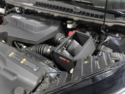 Rapid Induction Cold Air Intake System w/Pro Dry S Filter 19-20 Ford Edge V6 2.7L (tt) 52-10003D 52-10003D Photo - Mounted