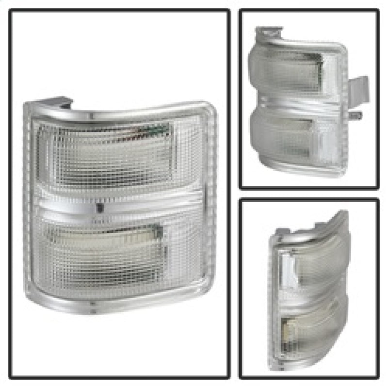 SPYDER xTune Ford Superduty 08-14 F250-F550 Amber LED Mirror Signal Lens - Clear ACC-LED-FDSD08-MR-C 9924736 9924736 Photo - Unmounted