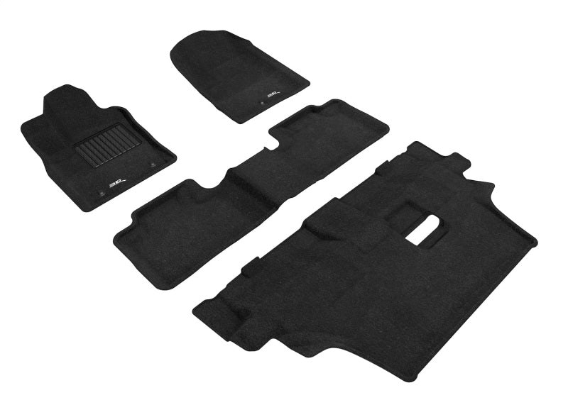 3D MAXpider 2012-2021 Dodge Durango 7-Seat Elegant 1st 2nd & 3rd Row Floormats - Black L1DG02504709 L1DG02504709 Photo - Primary