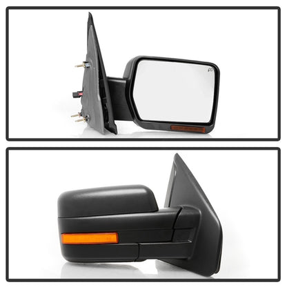 SPYDER xTune 04-06 Ford F-150 Heated Amber Seq LED Signal OEM Pwr Mirrors (Pair) (MIR-03FF04-G2-PW-RAM-SET) 9943164 9943164 Photo - Unmounted