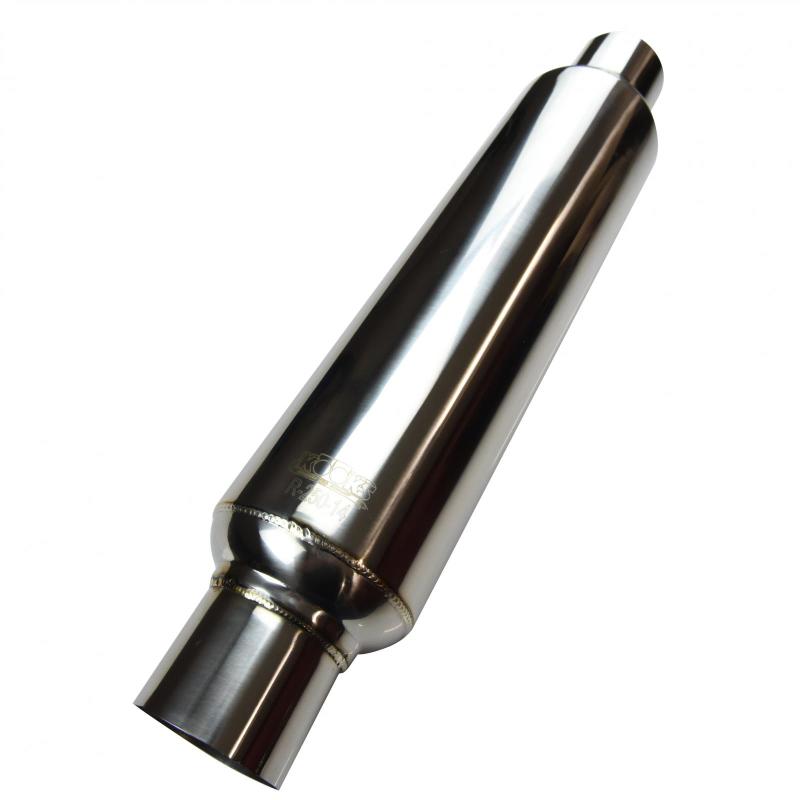 Kooks Universal 2 1/2in Round Muffler 14in Long. Pol SS R250-14 Photo - Primary