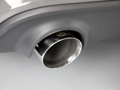 aFe MACH Force-XP 4-1/2in Polished OE Replacement Exhaust Tips - 15-19 Dodge Charger/Hellcat 49C32068-P 49C32068-P Photo - Mounted