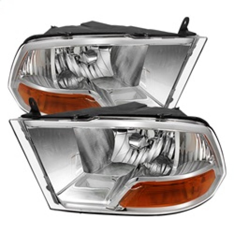 SPYDER Xtune Dodge Ram 1500 09-12 ( Non Quad Headlights ) Crystal Headlights Chrome HD-JH-DR09-AM-C 9022937 9022937 Photo - Primary