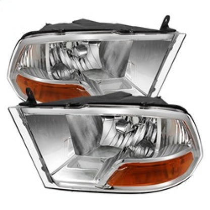 SPYDER Xtune Dodge Ram 1500 09-12 ( Non Quad Headlights ) Crystal Headlights Chrome HD-JH-DR09-AM-C 9022937 9022937 Photo - Primary
