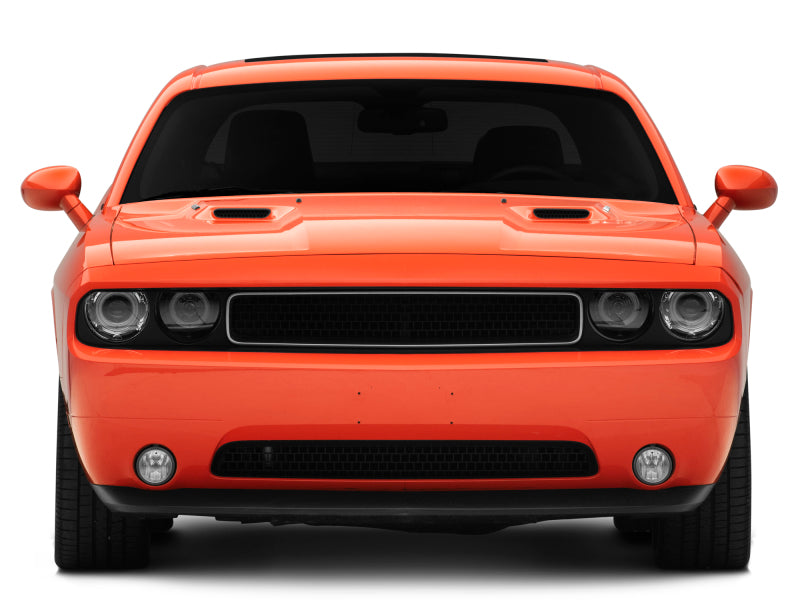 Raxiom 08-14 Dodge Challenger Dual LED Halo Projector Headlights- Black Housing (Clear Lens) CH3684 CH3684 Photo - Close Up