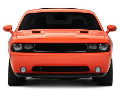Raxiom 08-14 Dodge Challenger Dual LED Halo Projector Headlights- Black Housing (Clear Lens) CH3684 CH3684 Photo - Close Up