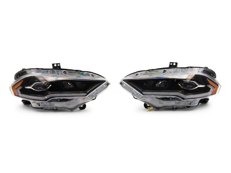 Raxiom 18-23 Ford Mustang GT EcoBoost LED Projector Headlights- Blk Housing (Clear Lens) 412122 412122 Photo - Close Up