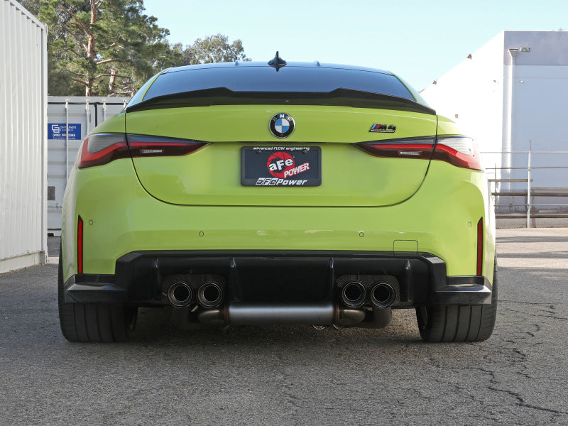 aFe MACHForce XP Exhausts Cat-Back SS 19-21 BMW M2 Competition L6-3.0L w/Carbon Tips 49-36351-C 49-36351-C Photo - Mounted