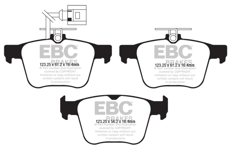 EBC 2018+ Audi TT RS Quattro 2.5L Turbo Bluestuff Rear Brake Pads DP52295NDX DP52295NDX Photo - Primary