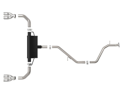 aFe 19-21 Lexus UX200 Takeda 2in - 2.5in. 304 SS Cat-Back Exhaust System w/ Polished Tip 49-36054-P 49-36054-P Photo - Unmounted