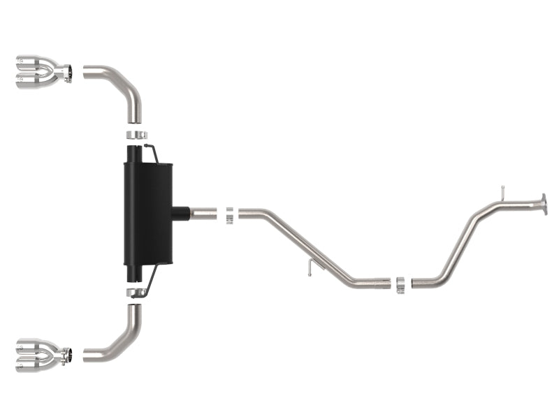 aFe 19-21 Lexus UX200 Takeda 2in - 2.5in. 304 SS Cat-Back Exhaust System w/ Polished Tip 49-36054-P 49-36054-P Photo - Unmounted