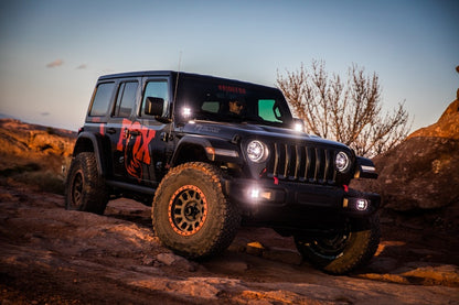 FOX 2018+ Jeep JL 2.0 Performance Series 8.2in. TS Stabilizer Bottom Axle Mount 5/8in Shaft 985-02-127 985-02-127 Photo - Mounted