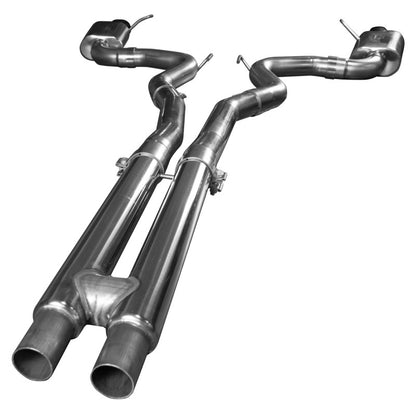 Kooks 15+ Mustang 5.0L 4V Convertible 3in Cat-Back w/ H-Pipe 4in Slash Cut B 11514411 Photo - Unmounted