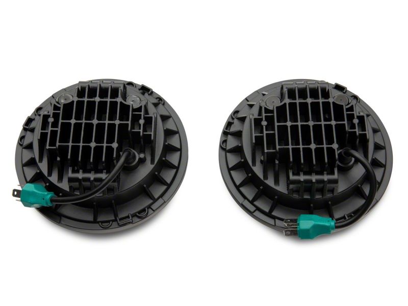 Raxiom 07-18 Jeep Wrangler JK 7-In LED Headlights- Red Housing- Clear Lens J154701 J154701 Photo - Close Up