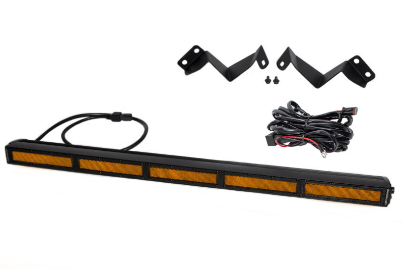 Diode Dynamics 16-21 Toyota Tacoma SS30 Stealth Lightbar Kit - Amber Flood DD6074 DD6074 Photo - Primary