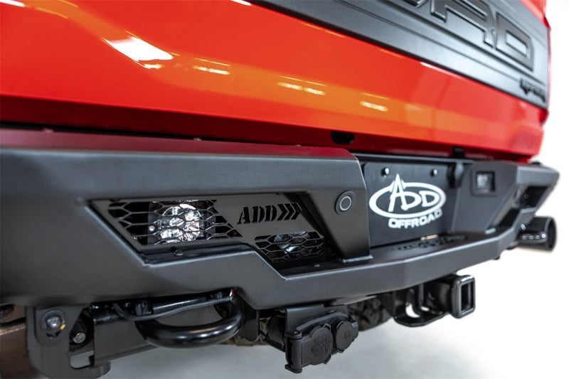 Addictive Desert Designs 2022+ Ford Raptor Stealth Fighter R Bumper w/ 2 Cube Lights - Hammer Black R210081090103 R210081090103 Photo - Mounted