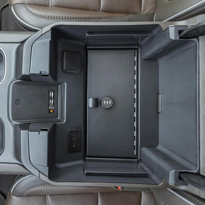Tuffy Products Tuffy Console Safe W/ Combo Lock For Chevrolet Silverado W/ Wireless Charging Pad Console 393-01-A 393-01-A Photo - Close Up