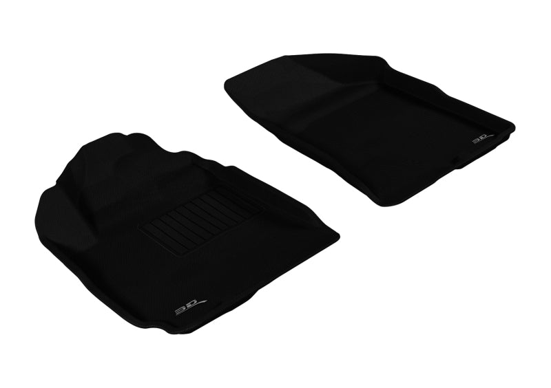 3D MAXpider 2010-2012 Hyundai Santa Fe Kagu 1st Row Floormat - Black L1HY04011509 L1HY04011509 Photo - Primary