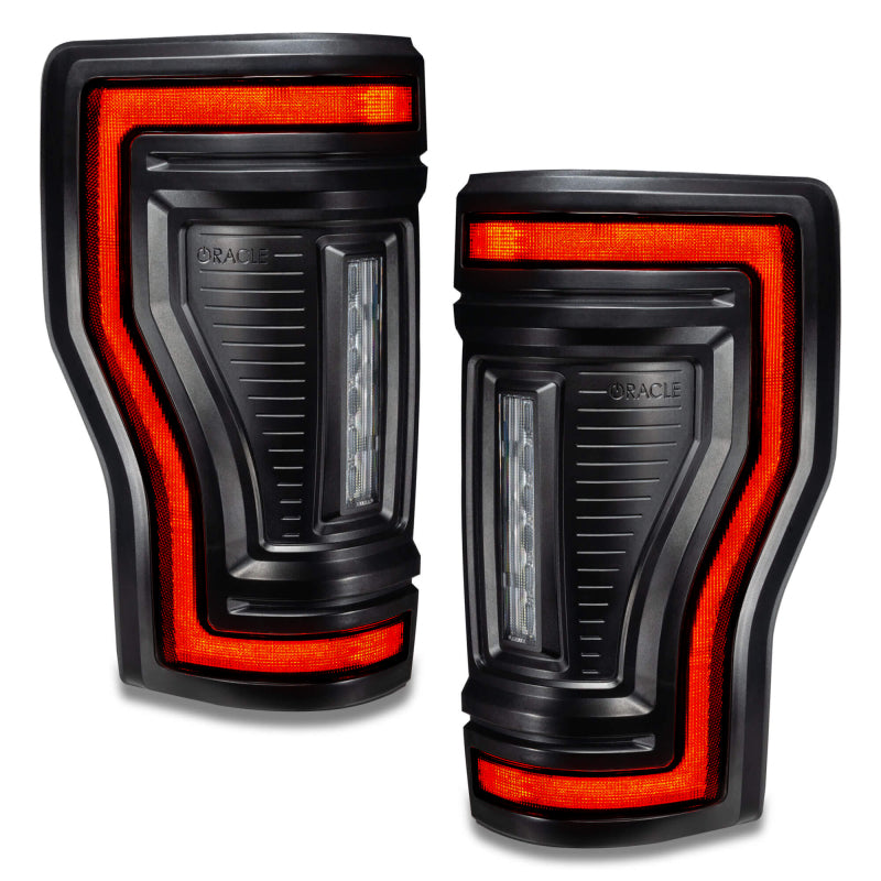ORACLE Lighting 17-22 Ford F-250/350 (Black Series) Flush Mount LED Tail Lights 5896-504-T 5896-504-T Photo - out of package