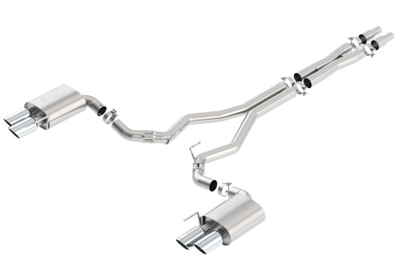 Borla 2018 Ford Mustang GT 5.0L AT/MT (w/o Valves) ATAK 3in Cat-Back Exhaust w/Polished Tips 140746 140746 Photo - Primary