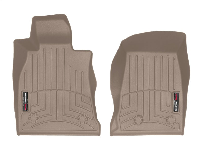 WeatherTech WT FloorLiner - Front - Tan Floor Mats Floor Mats - Rubber main image