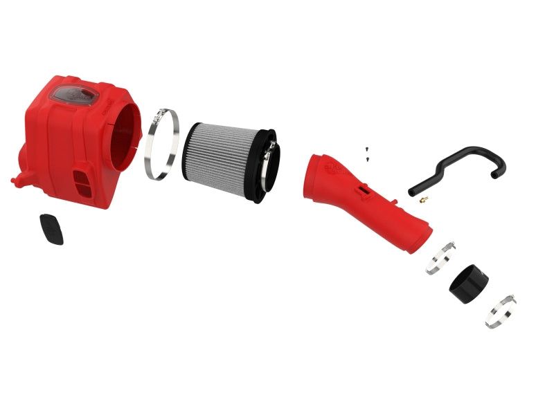 aFe 07-21 Toyota Tundra V8 5.7L Momentum GT Red Edition Cold Air Intake System w/ Pro DRY S Filter 51-76003-R 51-76003-R Photo - Unmounted