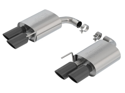 Borla 18-19 Ford Mustang GT 5.0L 2.5in S-Type Exhaust w/o Valves (Rear Section Only) - Black Chrome 11953BC 11953BC Photo - Primary