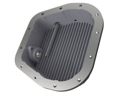 aFe Pro Series Rear Differential Cover Black w/ Machined Fins; w/ Gear Oil 46-70152-WL Photo - Unmounted