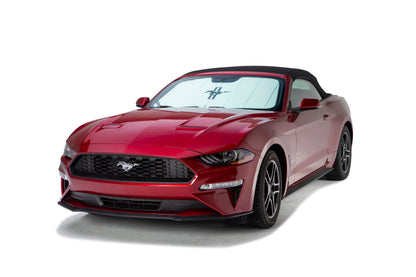 Covercraft UVS100 Premier Series Custom Sunscreen with Ford Mustang Tri-Bar logo UFP10173WH UFP10173WH Photo - out of package